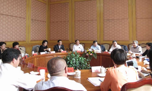 罗富和,朱永新与民进"十大"代表,十二届中央委员进行座谈