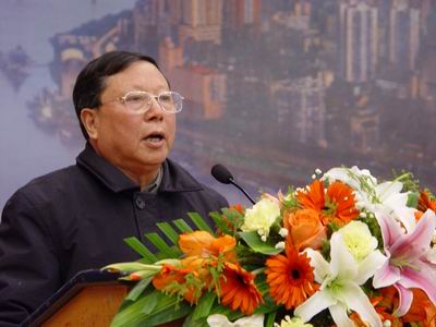 重庆市政协副主席,民进重庆市市委主委窦瑞华在会上讲话