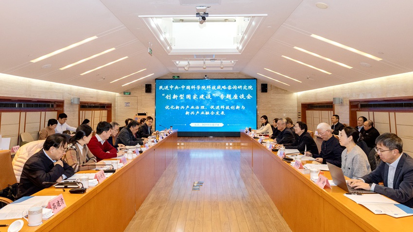 民进中央—中国科学院科技战略咨询研究院“创新型国家建设”专题座谈会在京举行