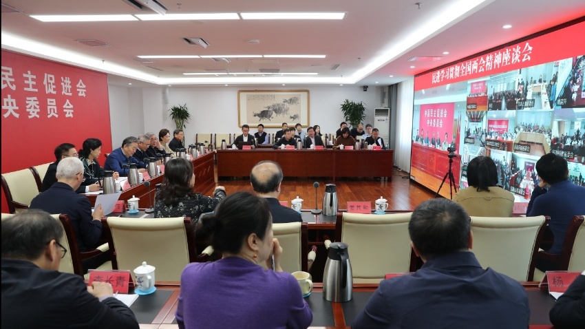 民进学习贯彻全国两会精神座谈会在京召开